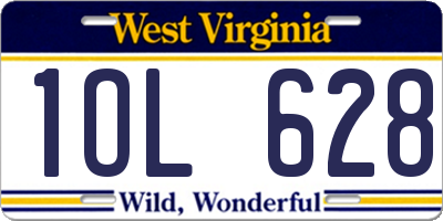 WV license plate 1OL628