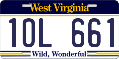 WV license plate 1OL661