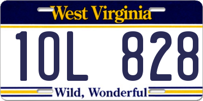 WV license plate 1OL828