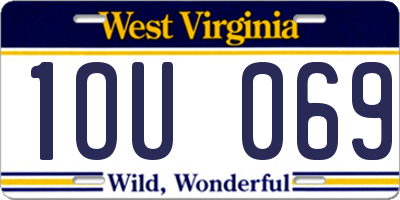 WV license plate 1OU069