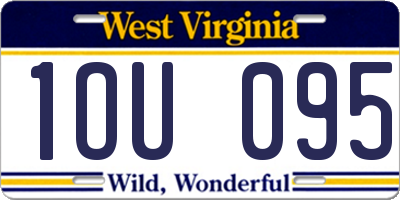 WV license plate 1OU095