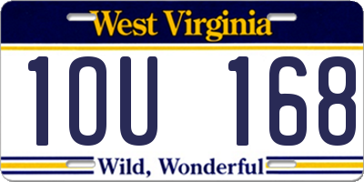 WV license plate 1OU168