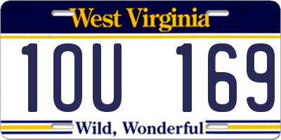 WV license plate 1OU169