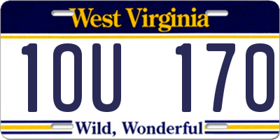 WV license plate 1OU170