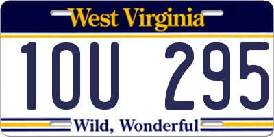 WV license plate 1OU295