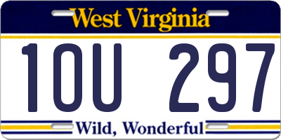 WV license plate 1OU297