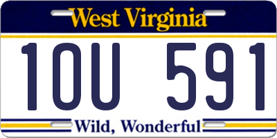 WV license plate 1OU591