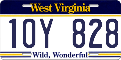 WV license plate 1OY828