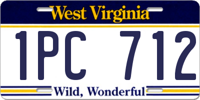 WV license plate 1PC712