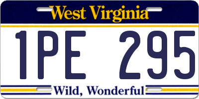WV license plate 1PE295