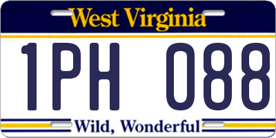 WV license plate 1PH088