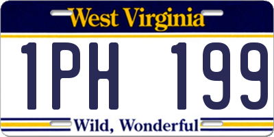 WV license plate 1PH199
