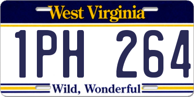 WV license plate 1PH264