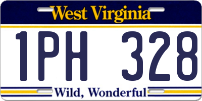 WV license plate 1PH328