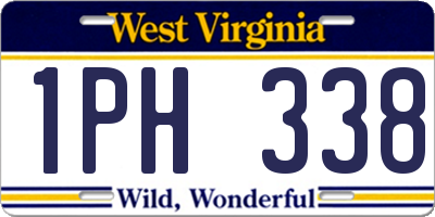 WV license plate 1PH338
