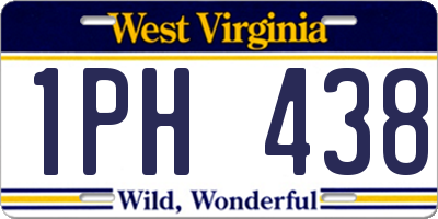 WV license plate 1PH438