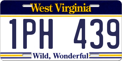 WV license plate 1PH439