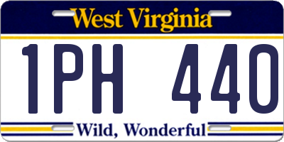 WV license plate 1PH440