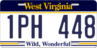 WV license plate 1PH448
