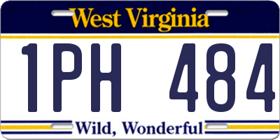 WV license plate 1PH484