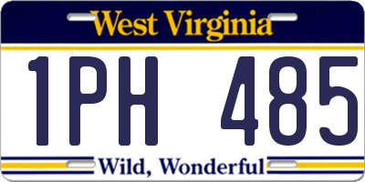 WV license plate 1PH485