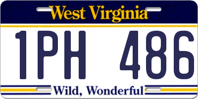 WV license plate 1PH486