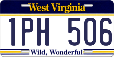 WV license plate 1PH506