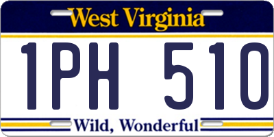 WV license plate 1PH510