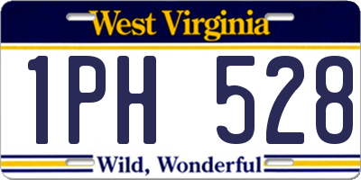 WV license plate 1PH528