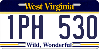 WV license plate 1PH530
