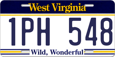 WV license plate 1PH548