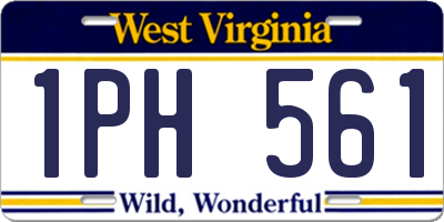 WV license plate 1PH561