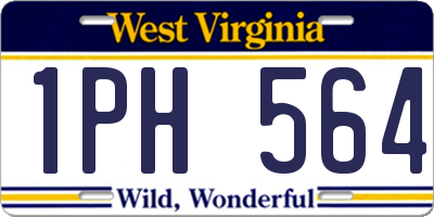 WV license plate 1PH564