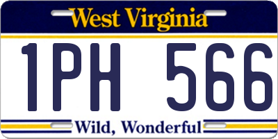 WV license plate 1PH566