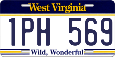 WV license plate 1PH569
