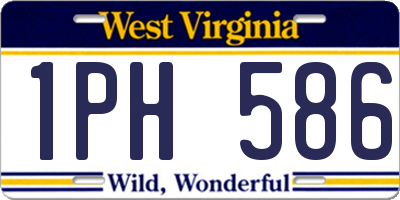 WV license plate 1PH586
