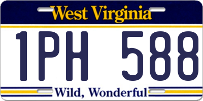 WV license plate 1PH588