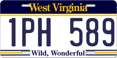 WV license plate 1PH589