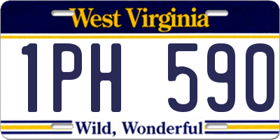 WV license plate 1PH590