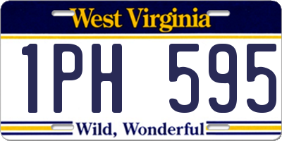 WV license plate 1PH595