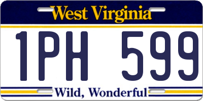 WV license plate 1PH599