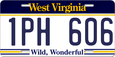 WV license plate 1PH606