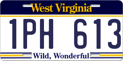 WV license plate 1PH613