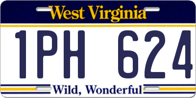 WV license plate 1PH624