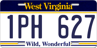 WV license plate 1PH627