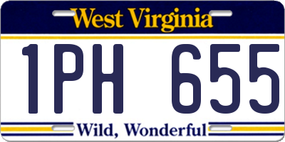 WV license plate 1PH655
