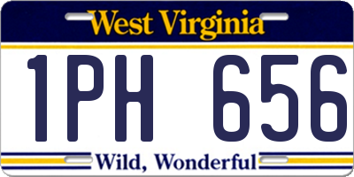 WV license plate 1PH656