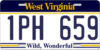WV license plate 1PH659