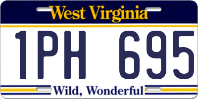 WV license plate 1PH695
