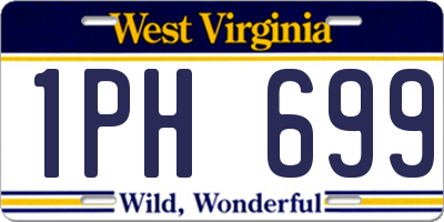 WV license plate 1PH699